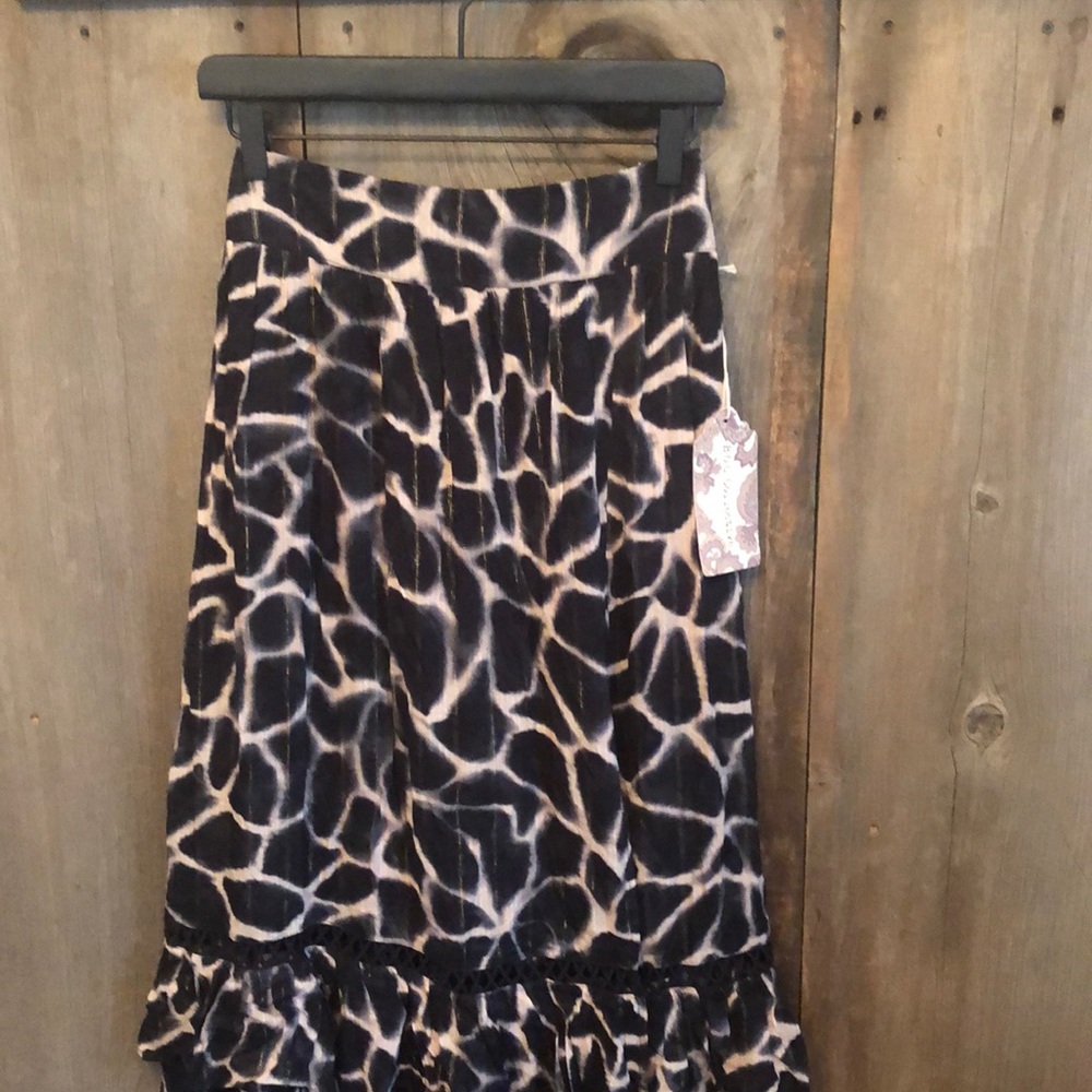 Band Of Gypsies Mathilde Skirt Small Animal Print